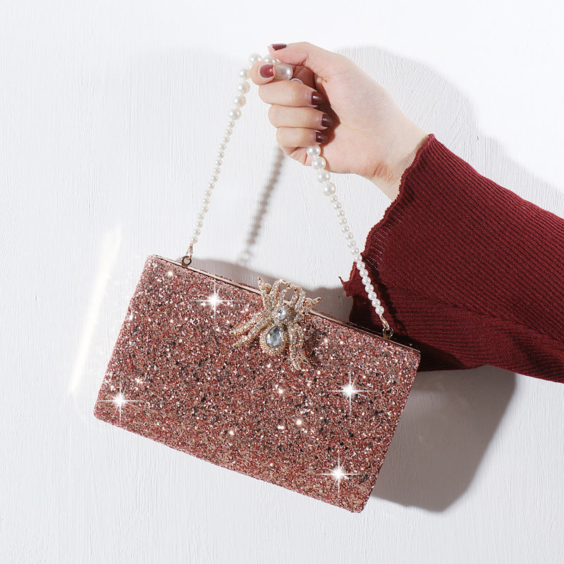 Sequins Retro Frosted Clutch Bag