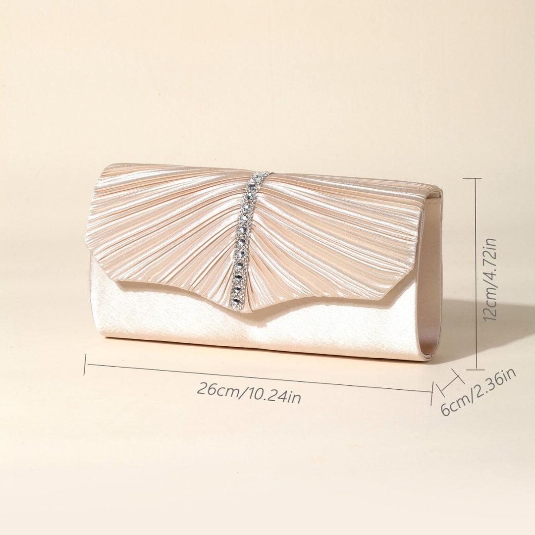 Glitter Envelope Metal Folds Clutch Bags
