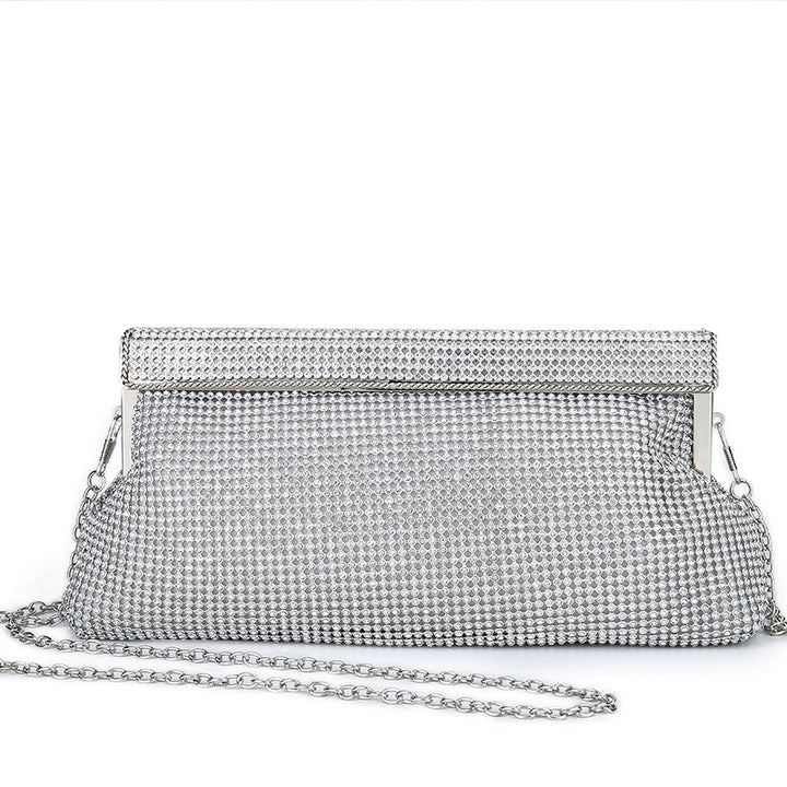 Imitation Diamond Sequin Crossbody Clutch Bags