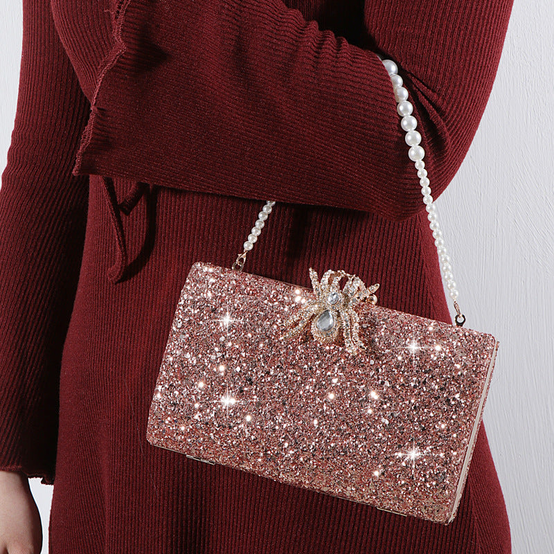 Sequins Retro Frosted Clutch Bag