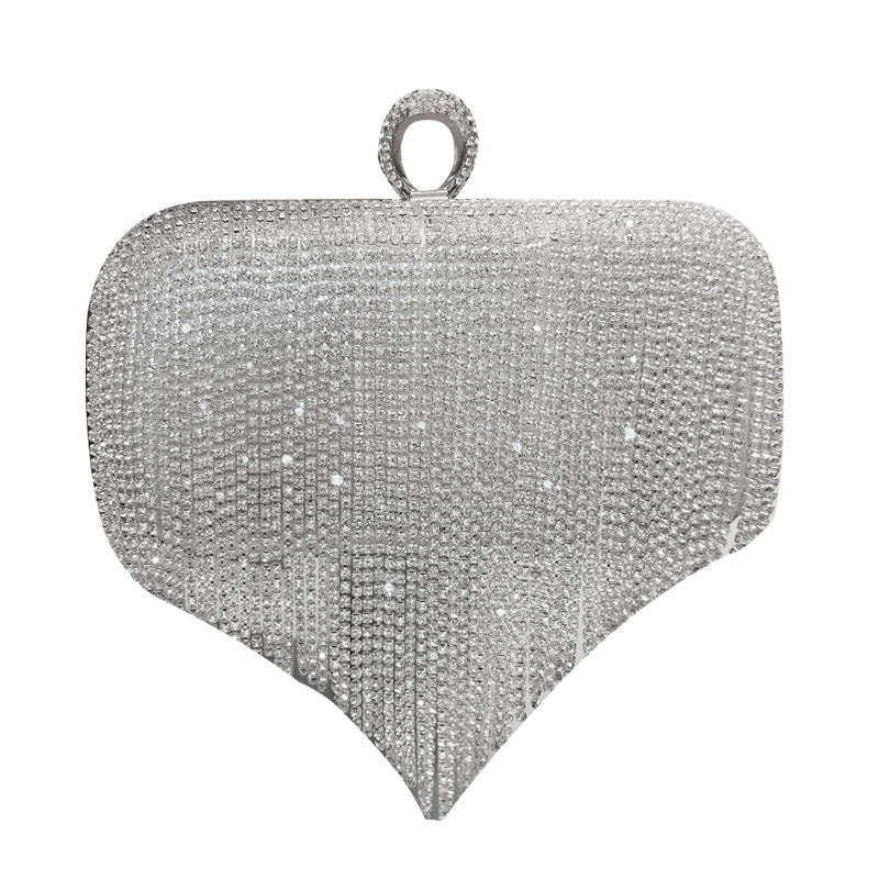 Imitation Diamond Tassel Clutch Bags