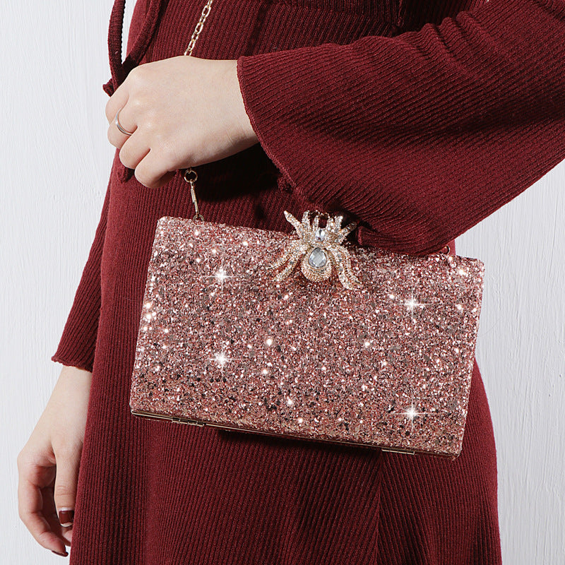 Sequins Retro Frosted Clutch Bag