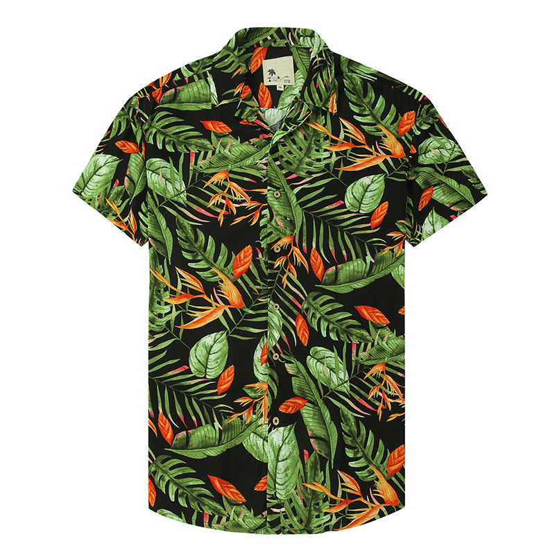 Men's Casual Lapel Print Shirt