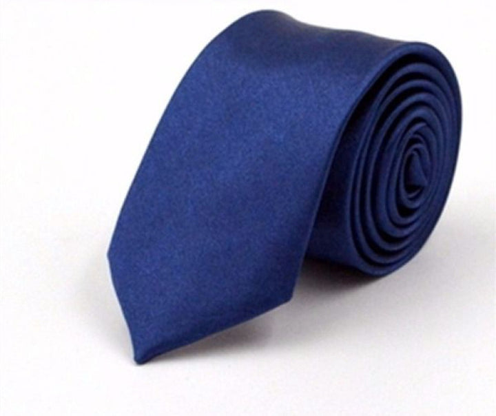 Men's Business Polyester Solid Color Tie