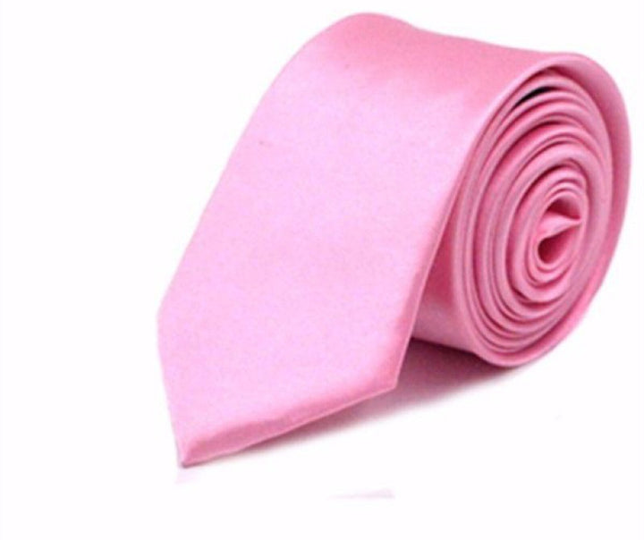Men's Business Polyester Solid Color Tie