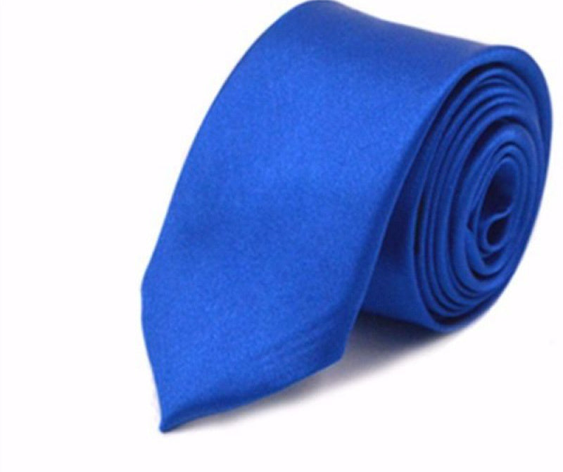 Men's Business Polyester Solid Color Tie