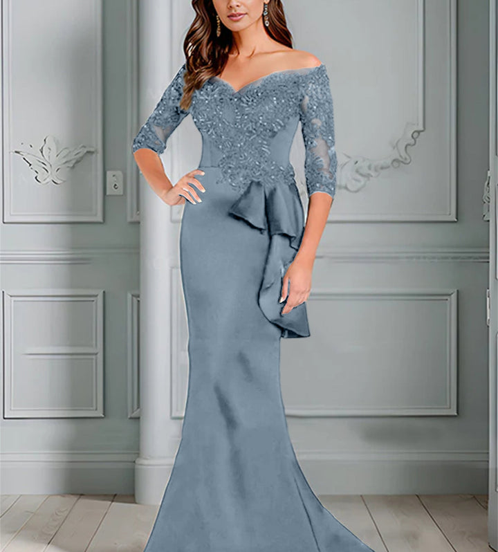 Trumpet/Mermaid Off-the-Shoulder Mother of the Bride Dresses