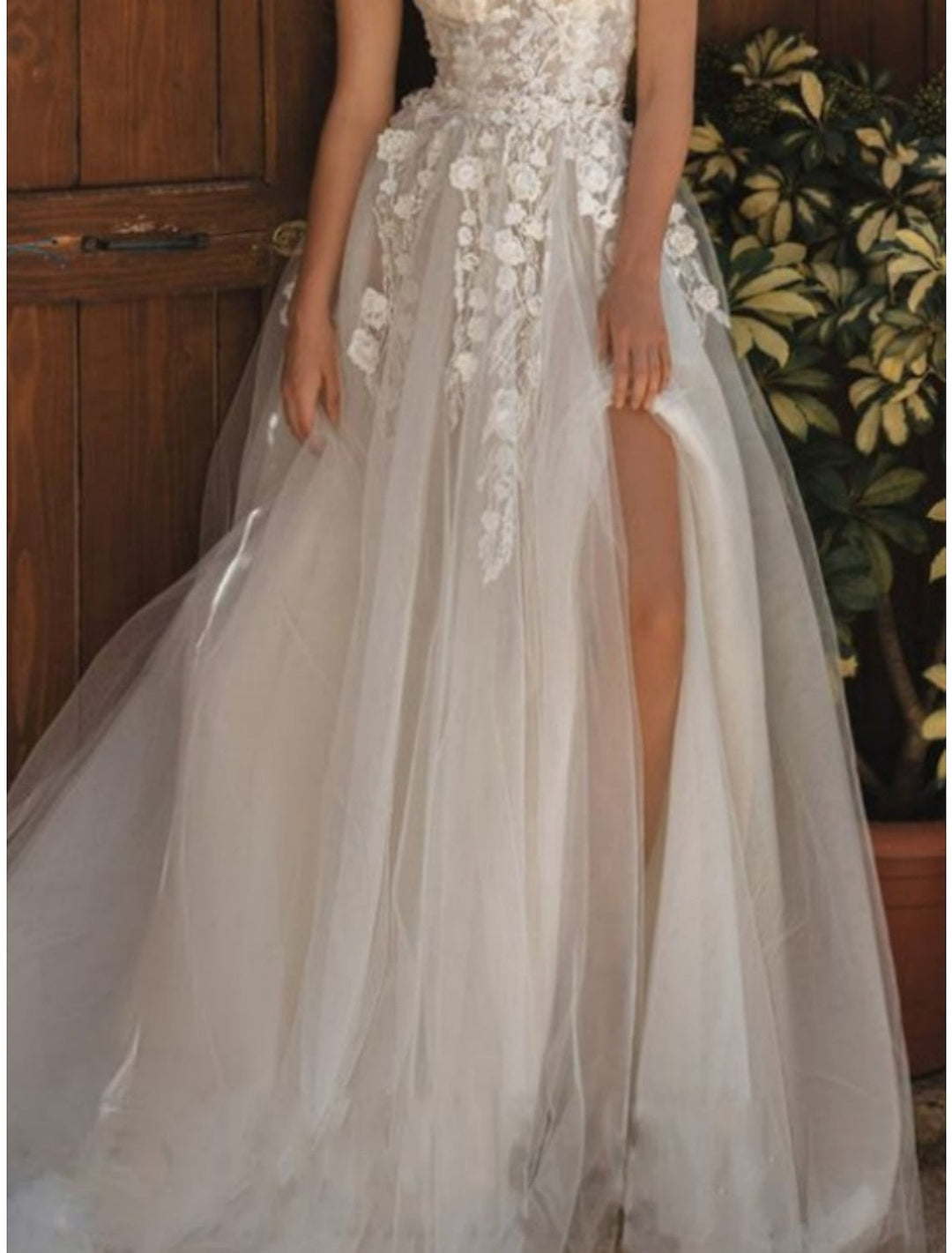 a line princess off the shoulder wedding dress White Off the Shoulder A Line Tulle Bridal Dress with Embroidery