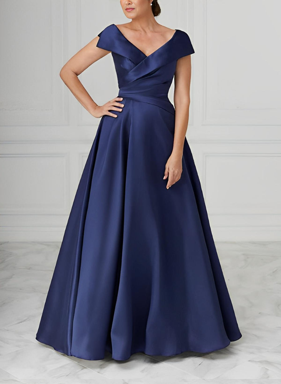 satin mother of groom dresses Cicinia Champagne Mother Of The Groom Dress Long Stretch Satin Sheath Evening Dresses