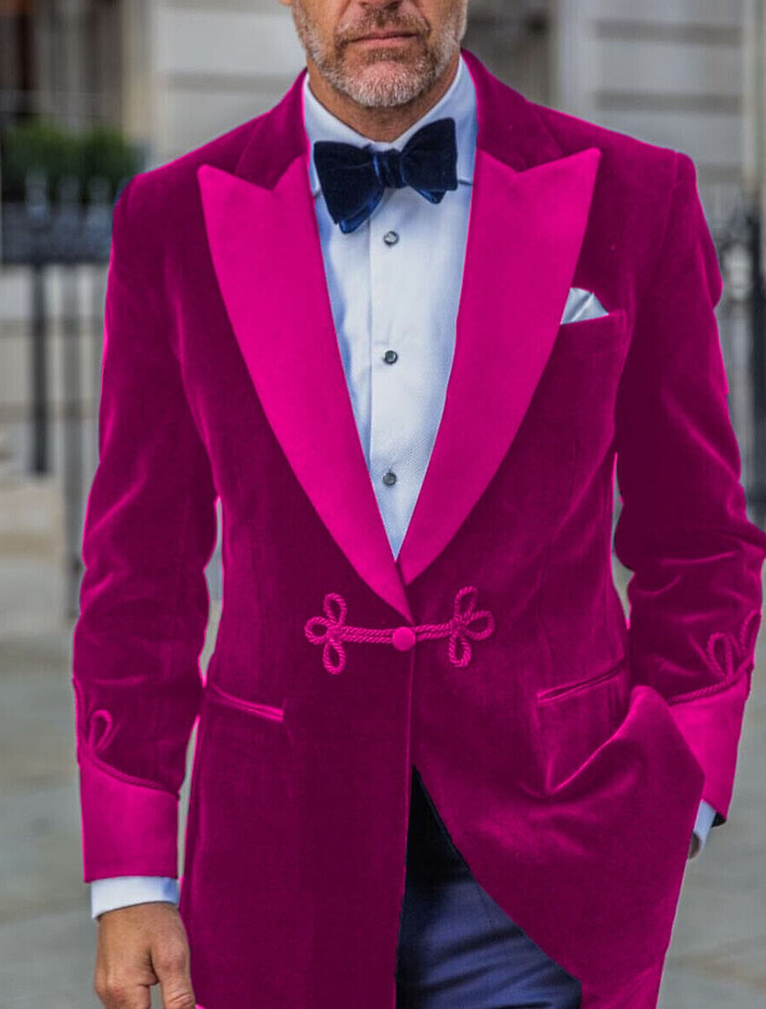 Green Red Blue Pink Purple Men's Tailored Fit Single Breasted One-button Velvet Formal Jacket, Dark Green Green Red Blue Pink Purple Men's Tailored Fit Single Breasted One-button Velvet Formal Jacket, Dark Green