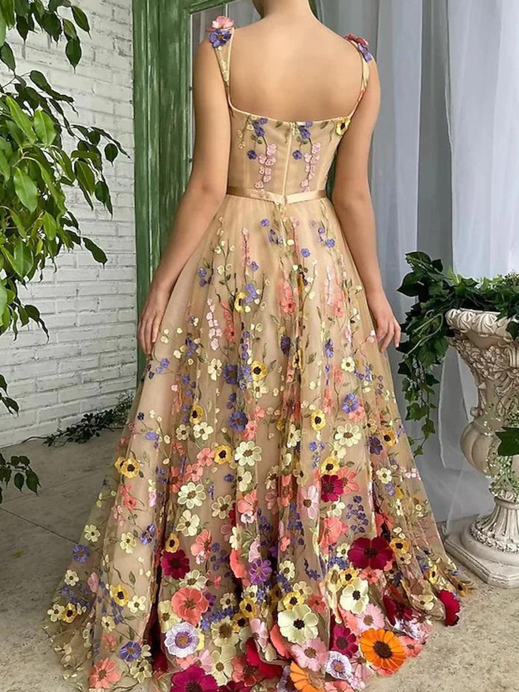 Embroidery 2026 Prom Dresses Champagne Women's Tulle Sweetheart Long Floral Evening Ball Gowns with Embroidery for Formal Party Evening Dresses, Embroidery 2026 Prom Dresses Champagne Women's Tulle Sweetheart Long Floral Evening Ball Gowns with Embroidery for Formal Party Evening Dresses,
