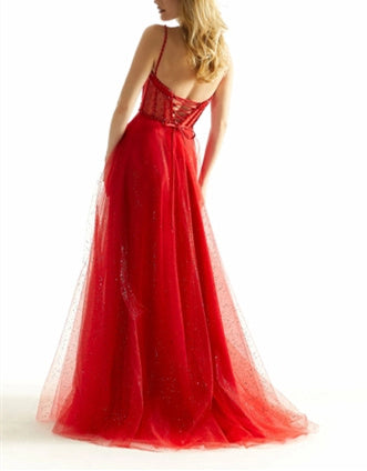 A-Line/Princess Spaghetti Straps Sweetheart Sleeveless Floor-length Long Prom Dresses